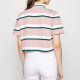 Karl Kani Γυναικεία κοντομάνικη μπλούζα polo Small Signature Stripe Polo Short Tee